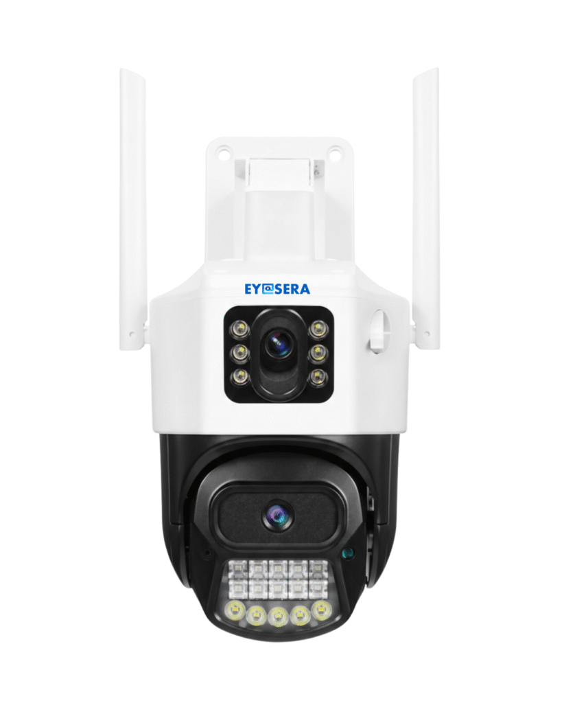 Eyesera WiFi PT CCTV Camera with 355 Degree Rotation, Night Vision, Motion Detection, 2 Way Communication and V380 App Support