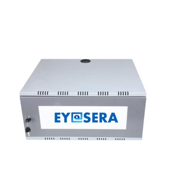 Eyesera 2U CCTV rack, durable metal security rack for surveillance system installation